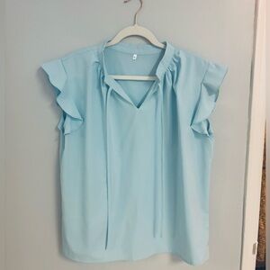 Light blue blouse